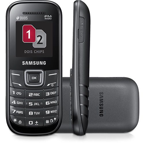 Celular Sansung E1 207 Desbloqueado Dual Chip Radio FM Preto